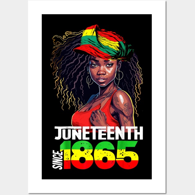 1865 Juneteenth Celebrate African American Freedom Day Women Wall Art by AlmaDesigns